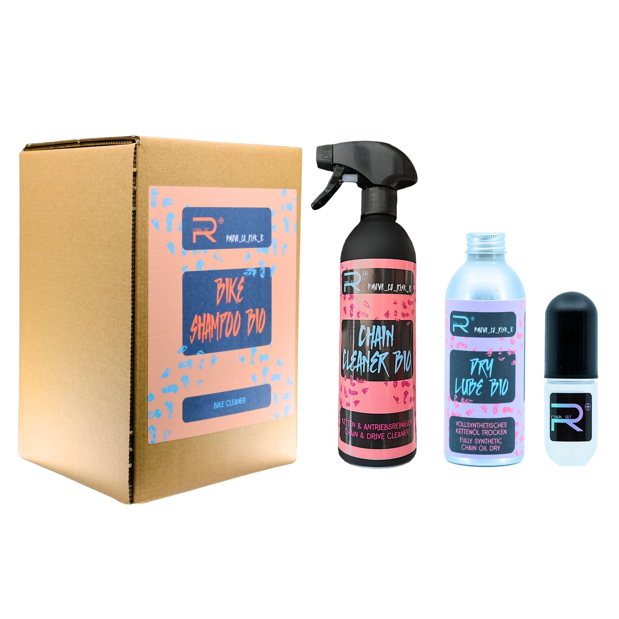 BIKE REINIGER SET + DRY KETTENÖL - RISK iT! BIKE CARE