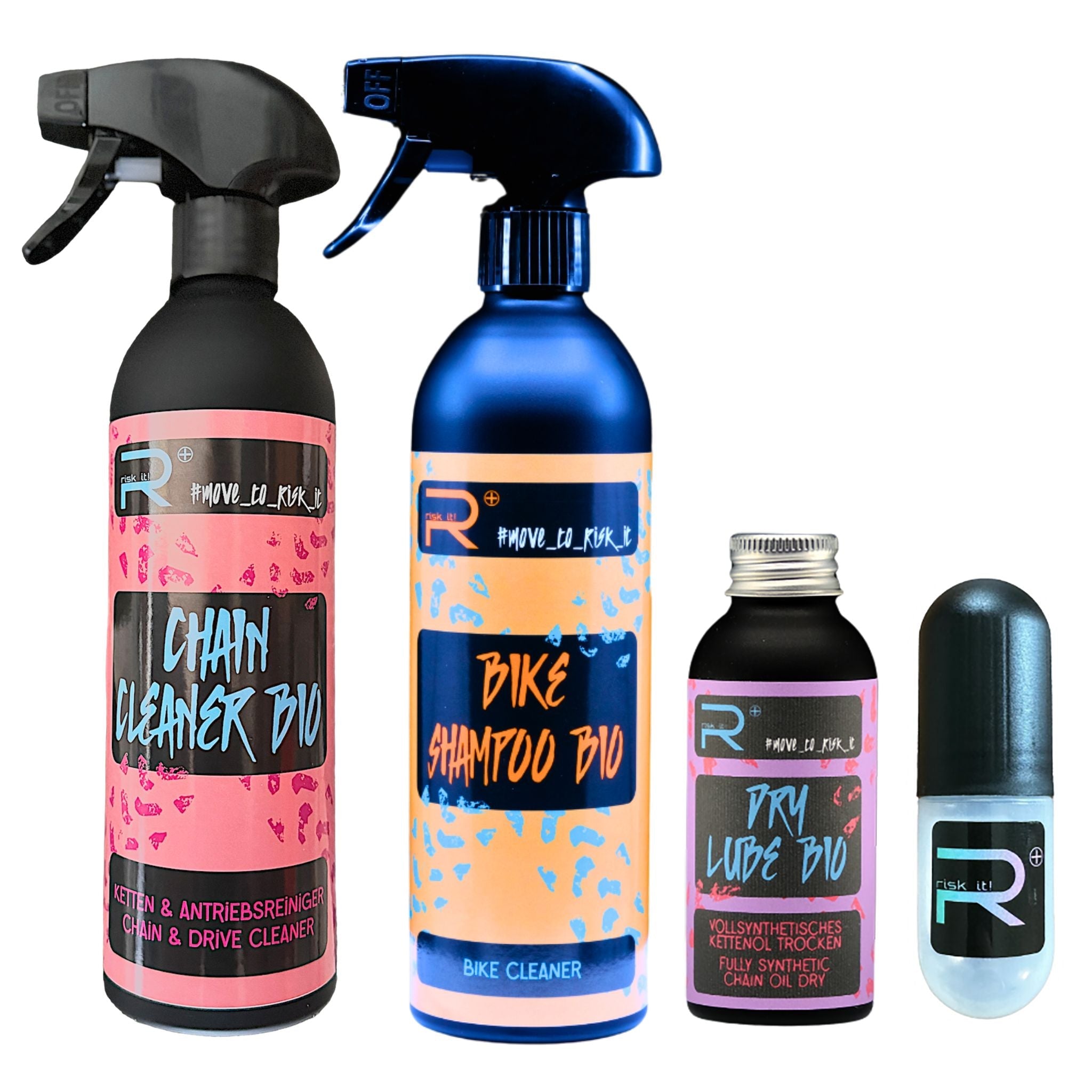 BIKE REINIGER SET + DRY KETTENÖL - RISK iT! BIKE CARE