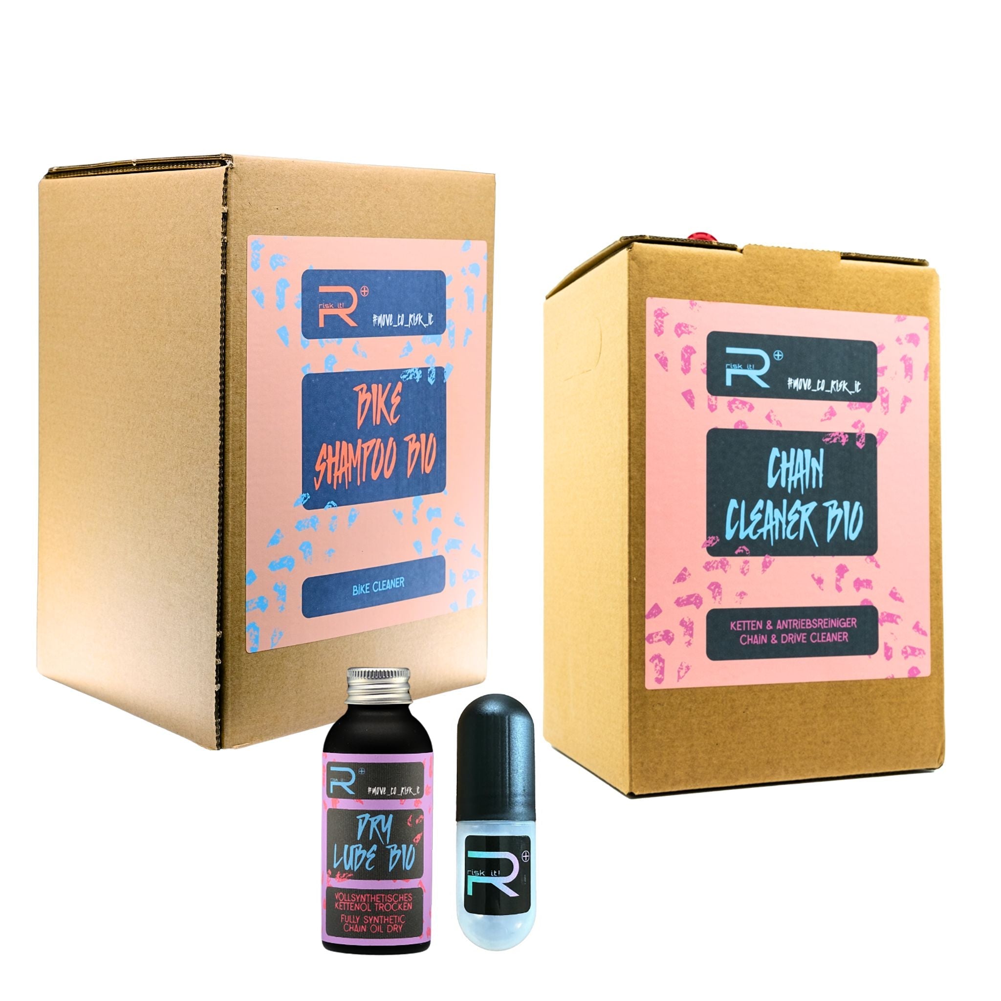 BIKE REINIGER SET + DRY KETTENÖL - RISK iT! BIKE CARE