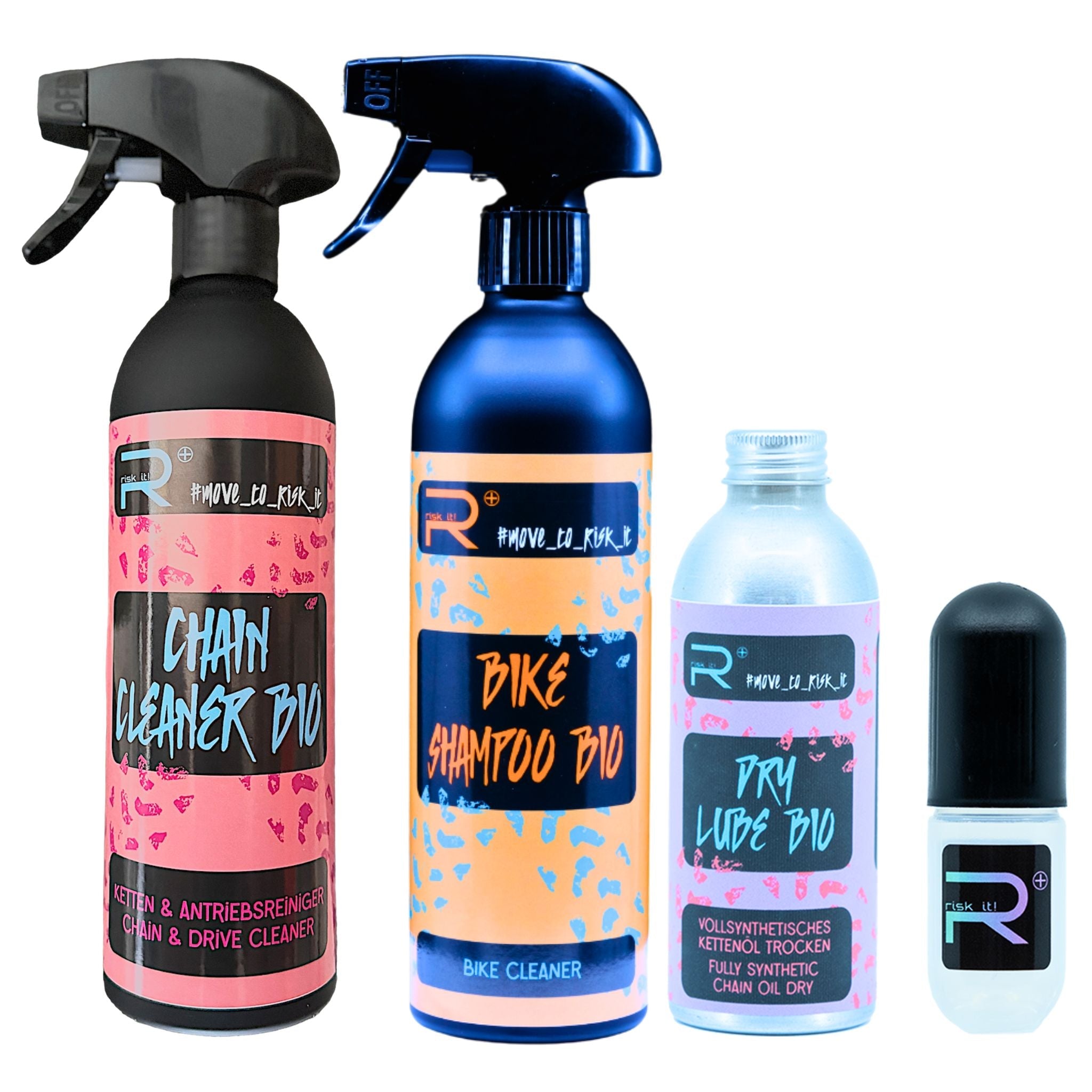 BIKE REINIGER SET + DRY KETTENÖL - RISK iT! BIKE CARE
