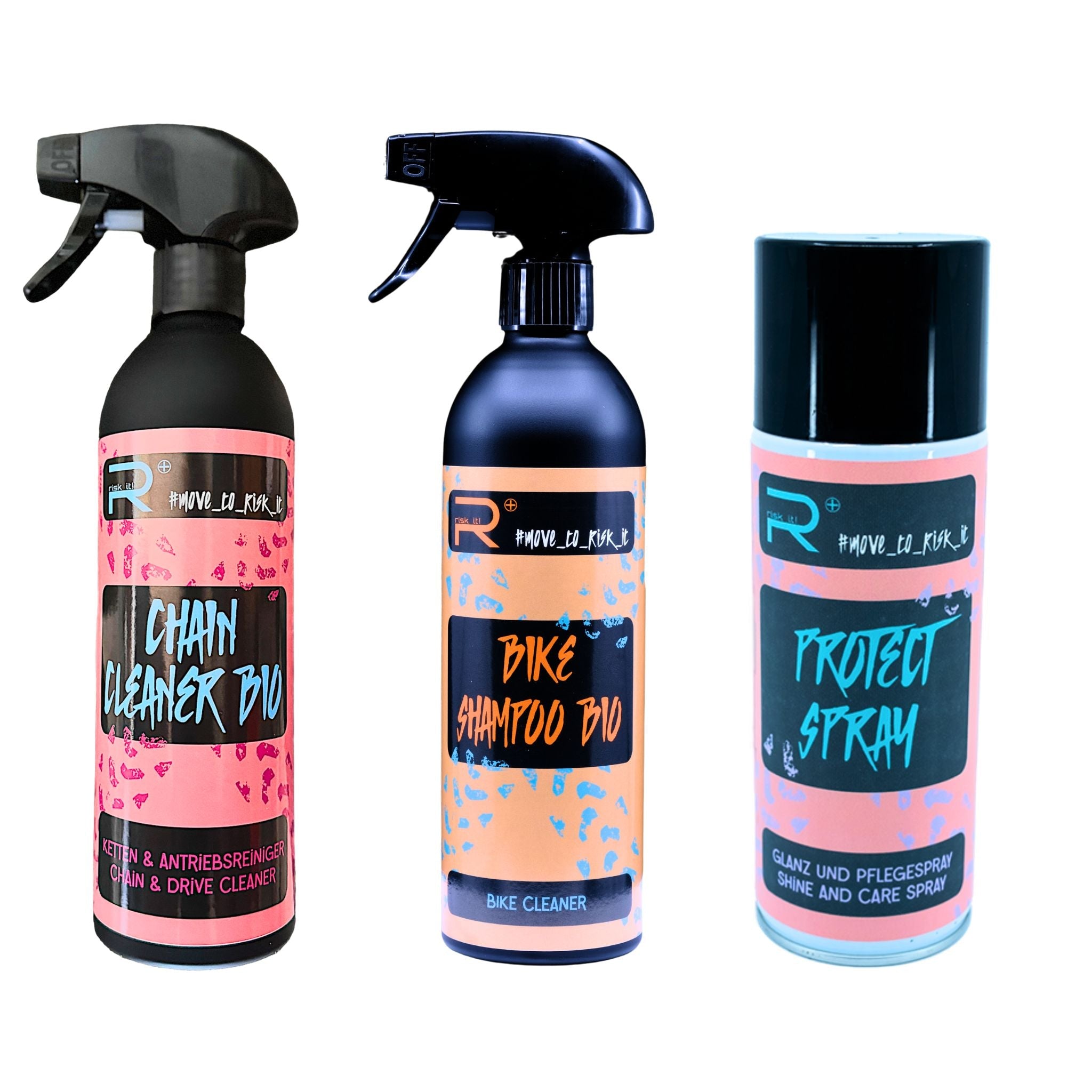 BIKE REINIGER SET + PROTECT SPRAY - RISK iT! BIKE CARE