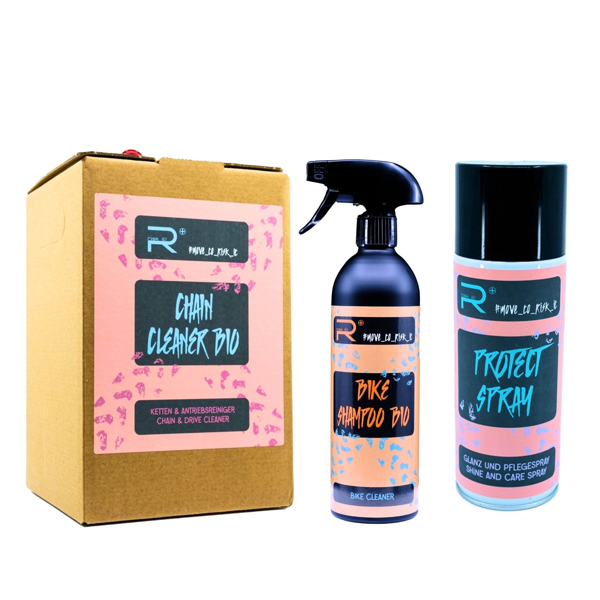 BIKE REINIGER SET + PROTECT SPRAY - RISK iT! BIKE CARE