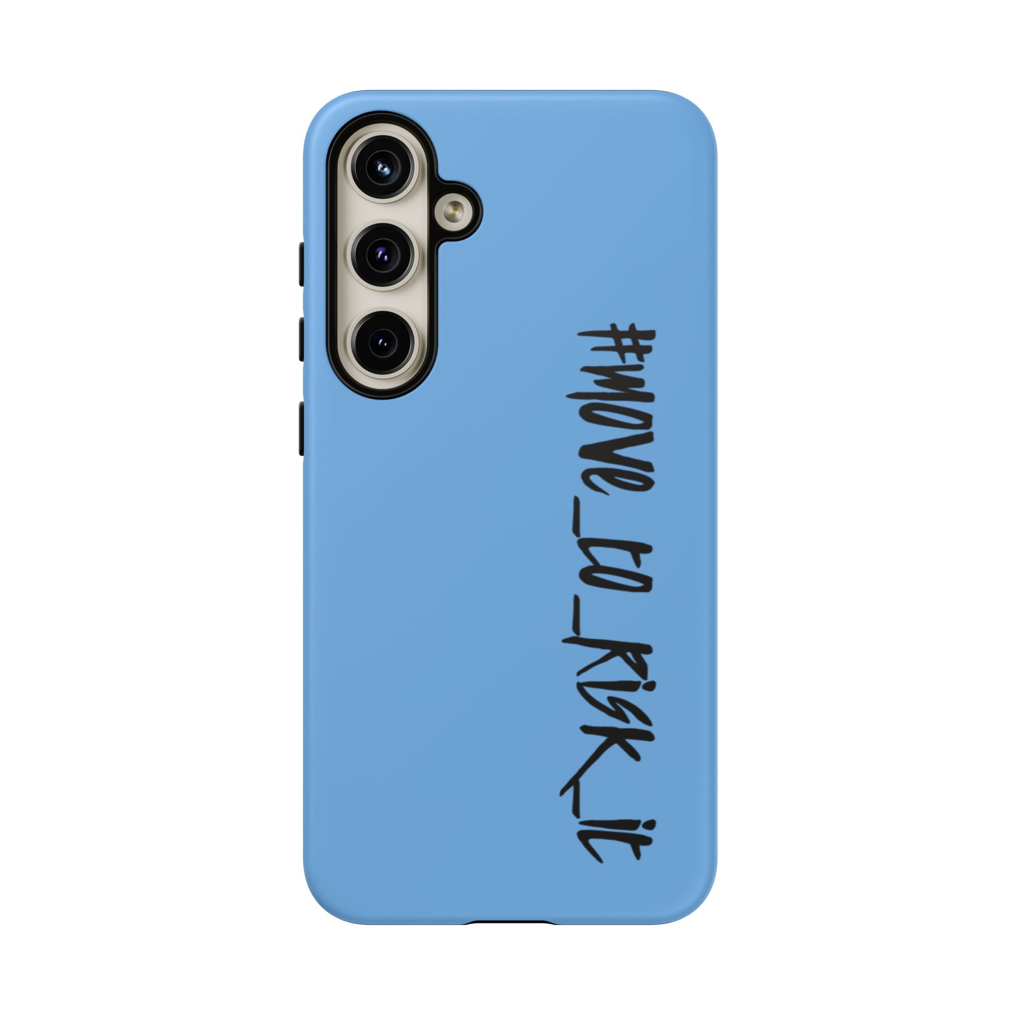 Coque rigide pour téléphone portable bleue