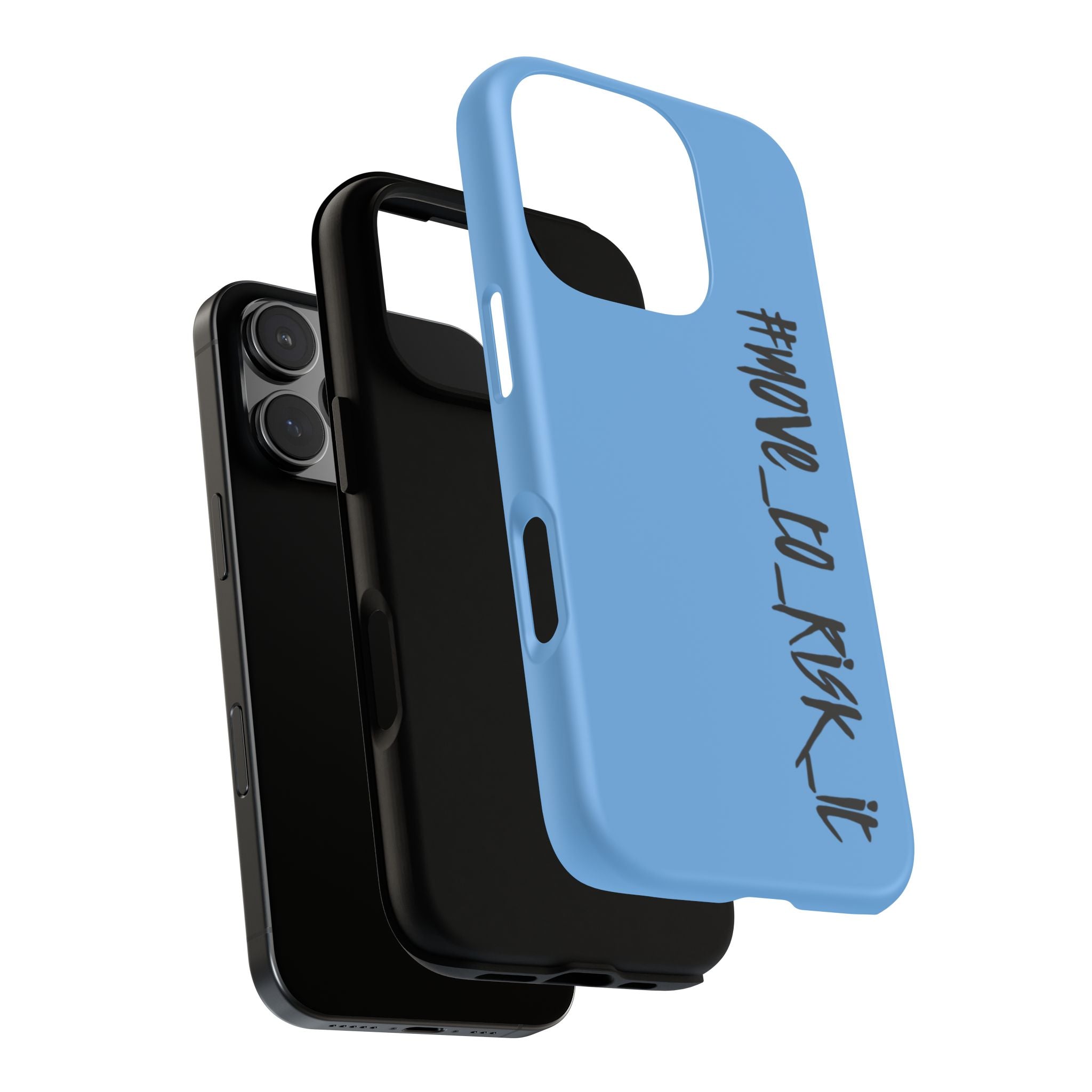 Coque rigide pour téléphone portable bleue