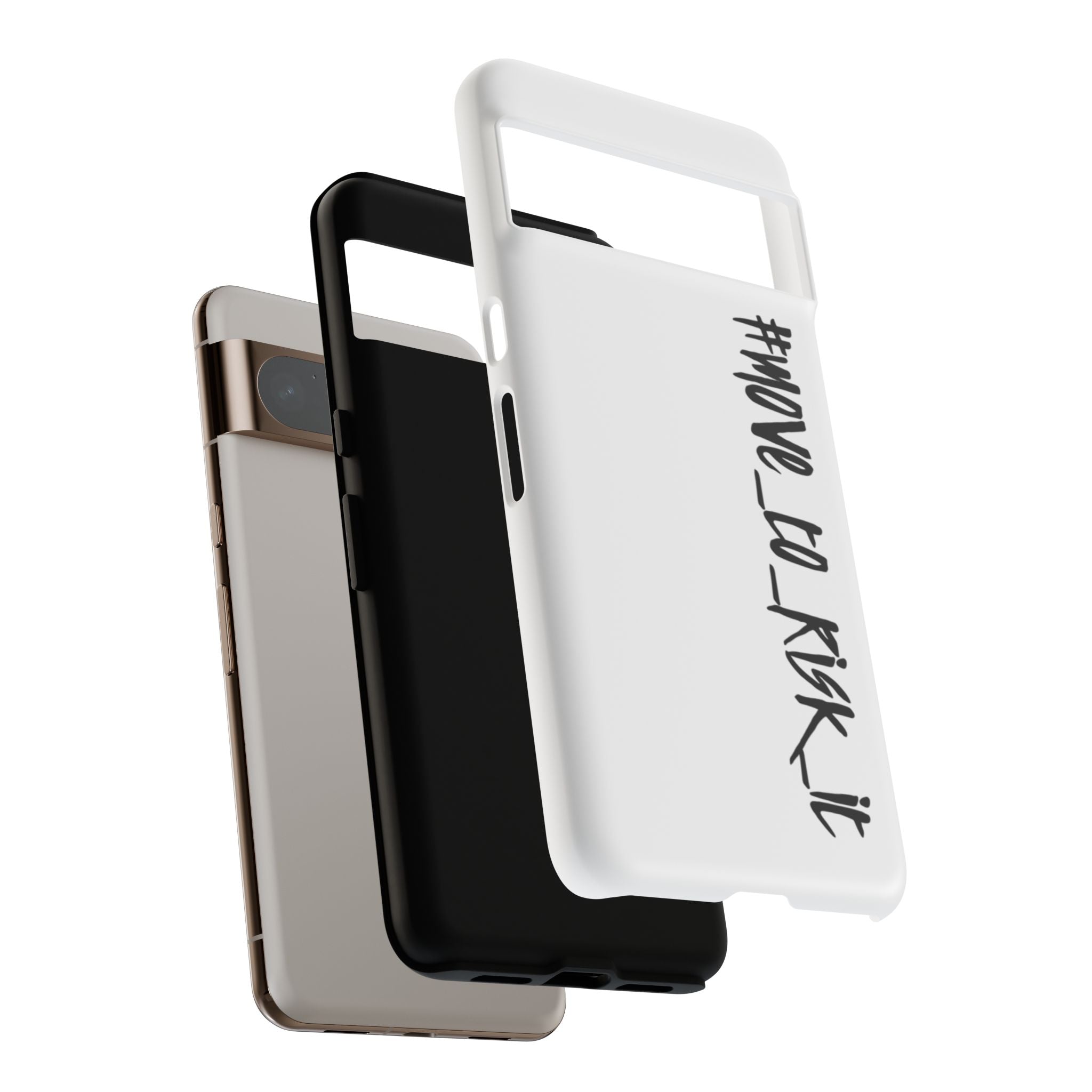 Coque rigide pour téléphone portable blanc