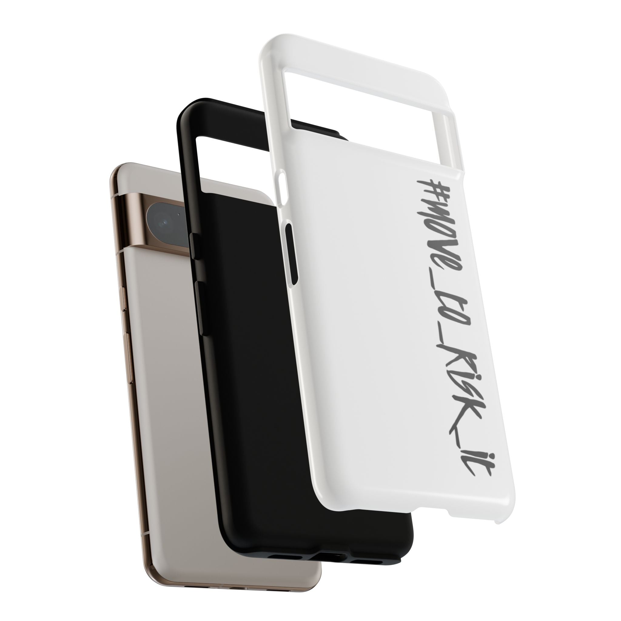 Coque rigide pour téléphone portable blanc