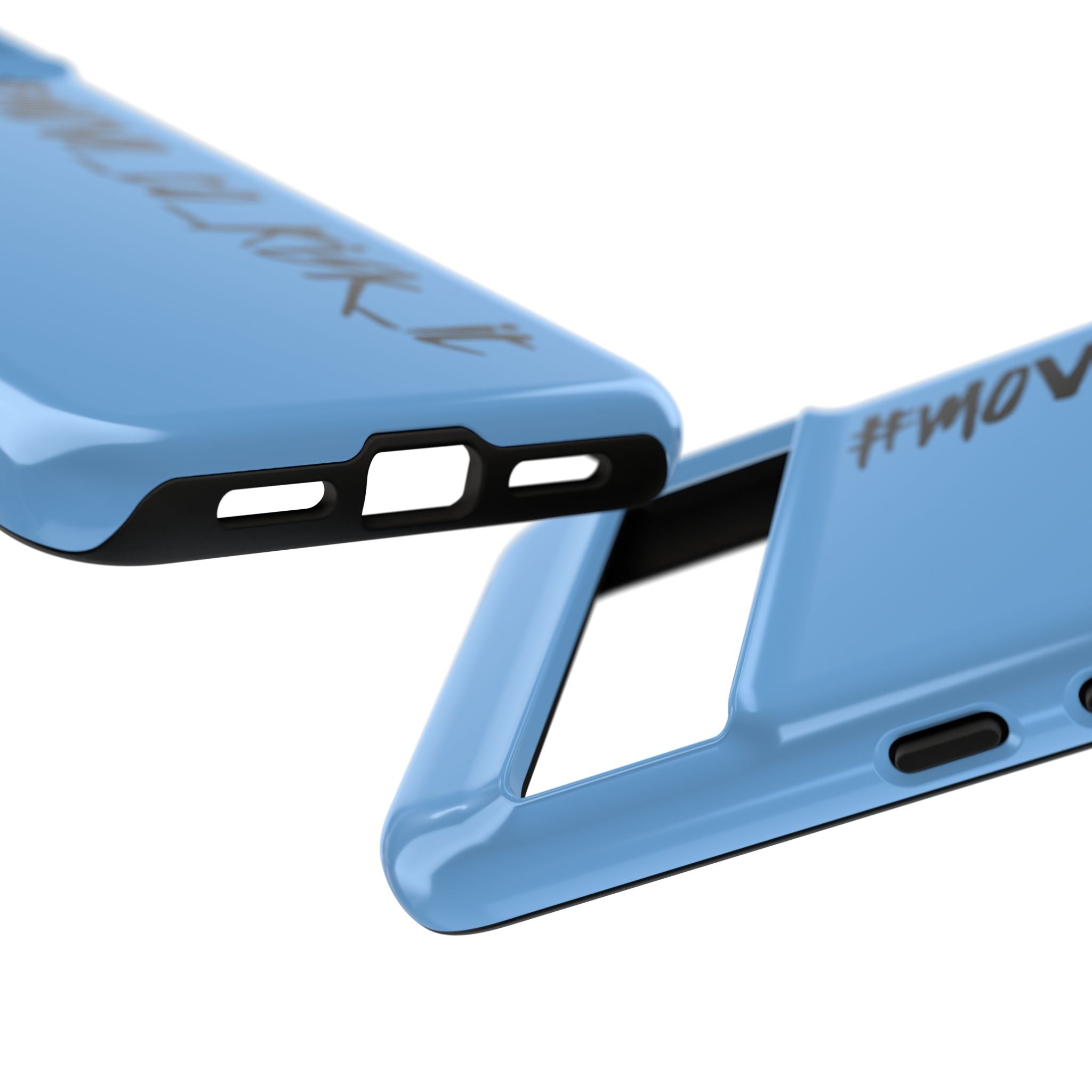 Coque rigide pour téléphone portable bleue