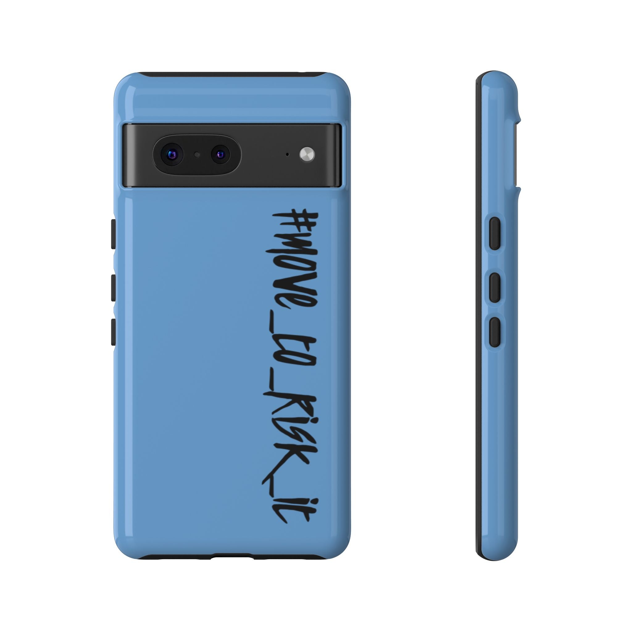 Coque rigide pour téléphone portable bleue