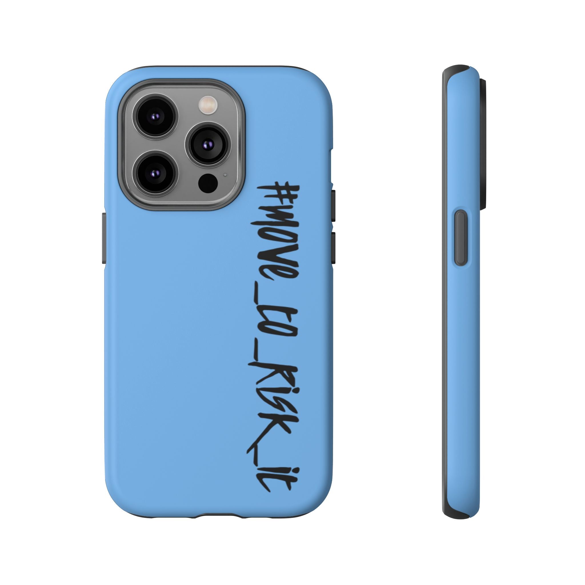 Coque rigide pour téléphone portable bleue