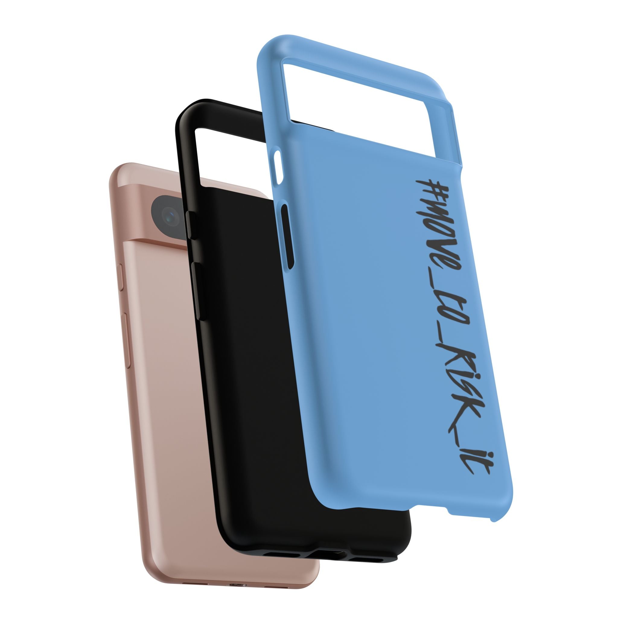 Coque rigide pour téléphone portable bleue