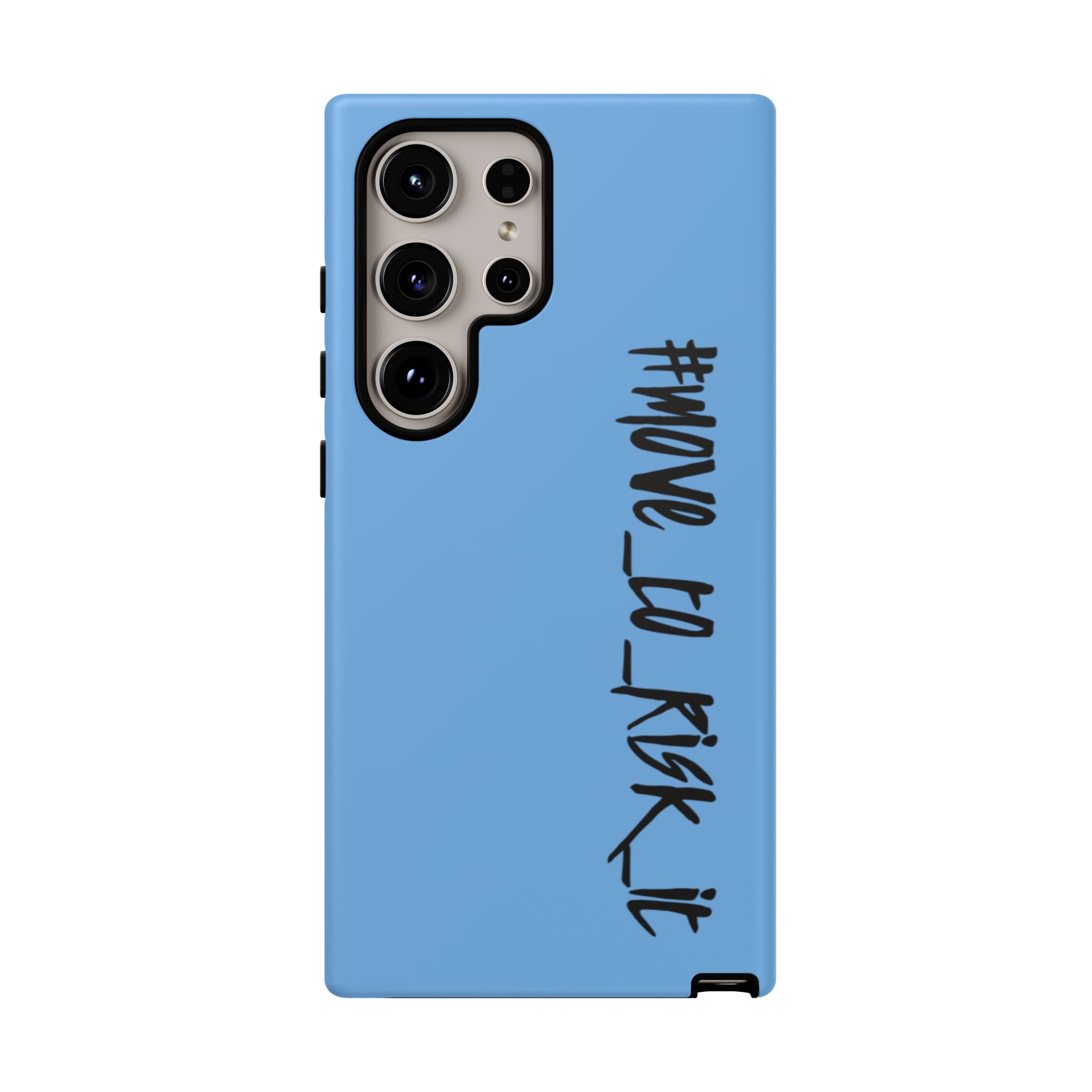 Coque rigide pour téléphone portable bleue