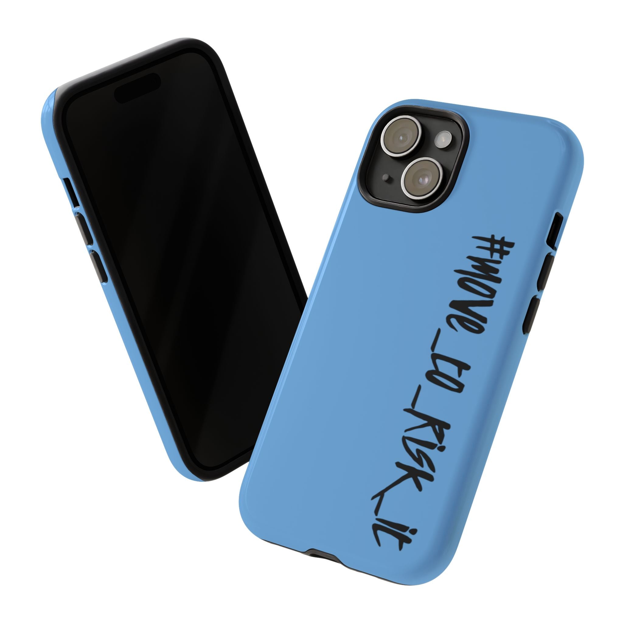 Coque rigide pour téléphone portable bleue