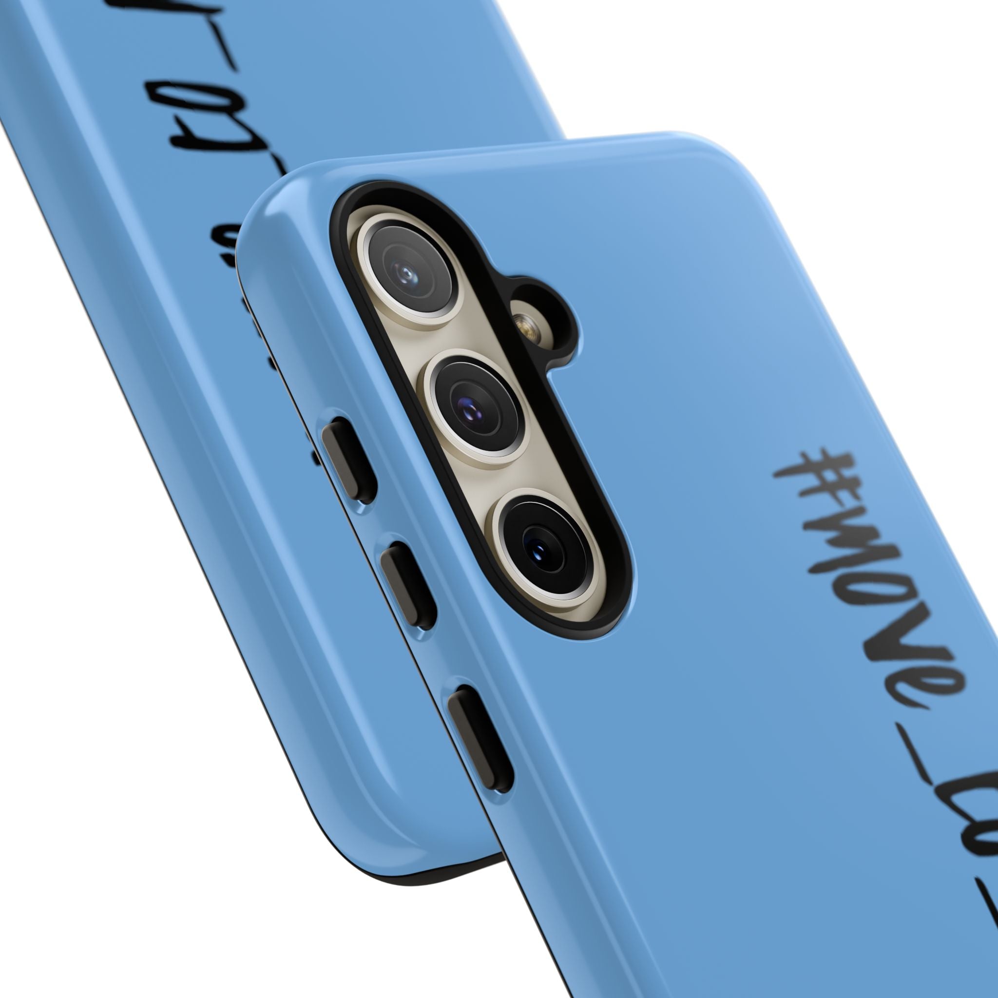 Coque rigide pour téléphone portable bleue