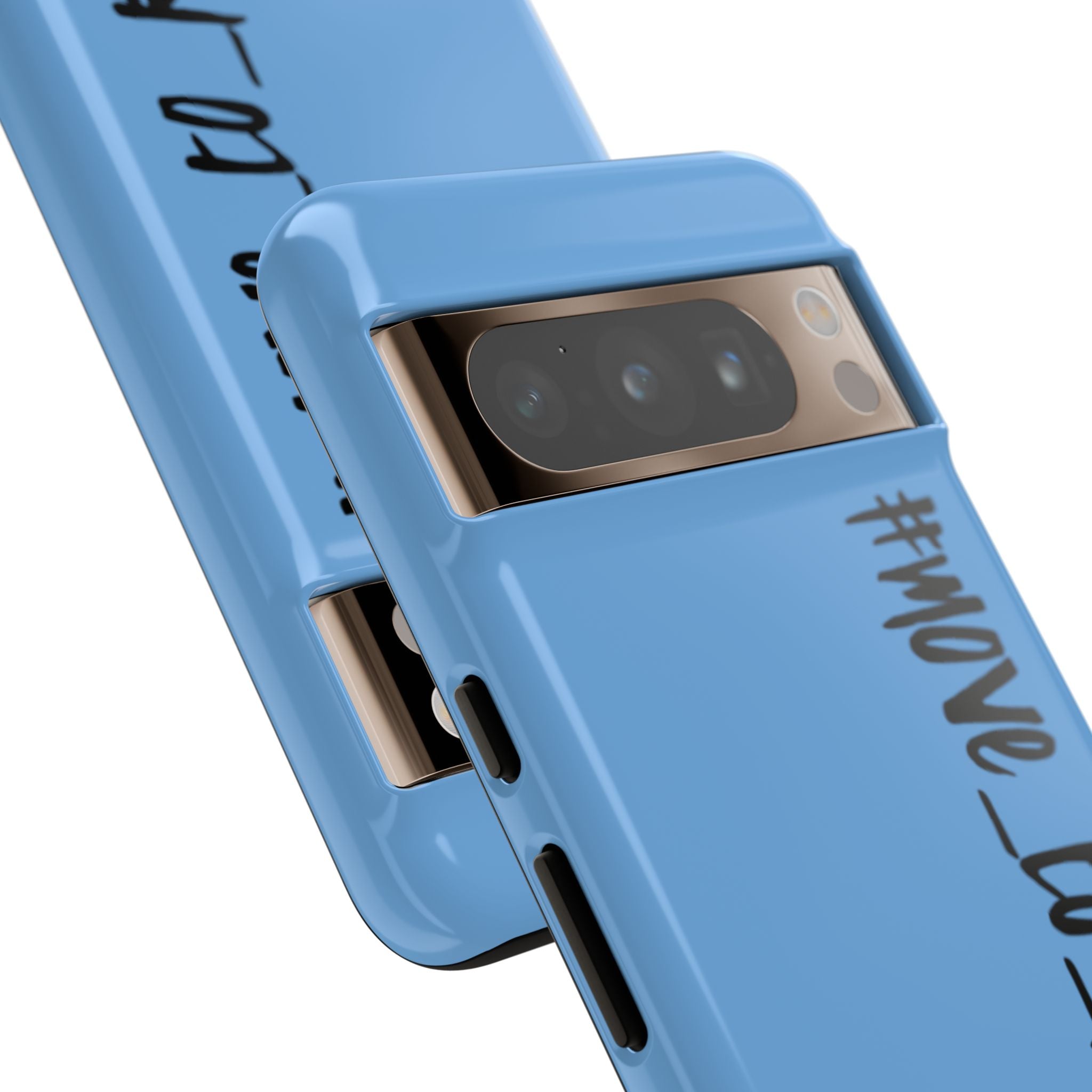 Coque rigide pour téléphone portable bleue