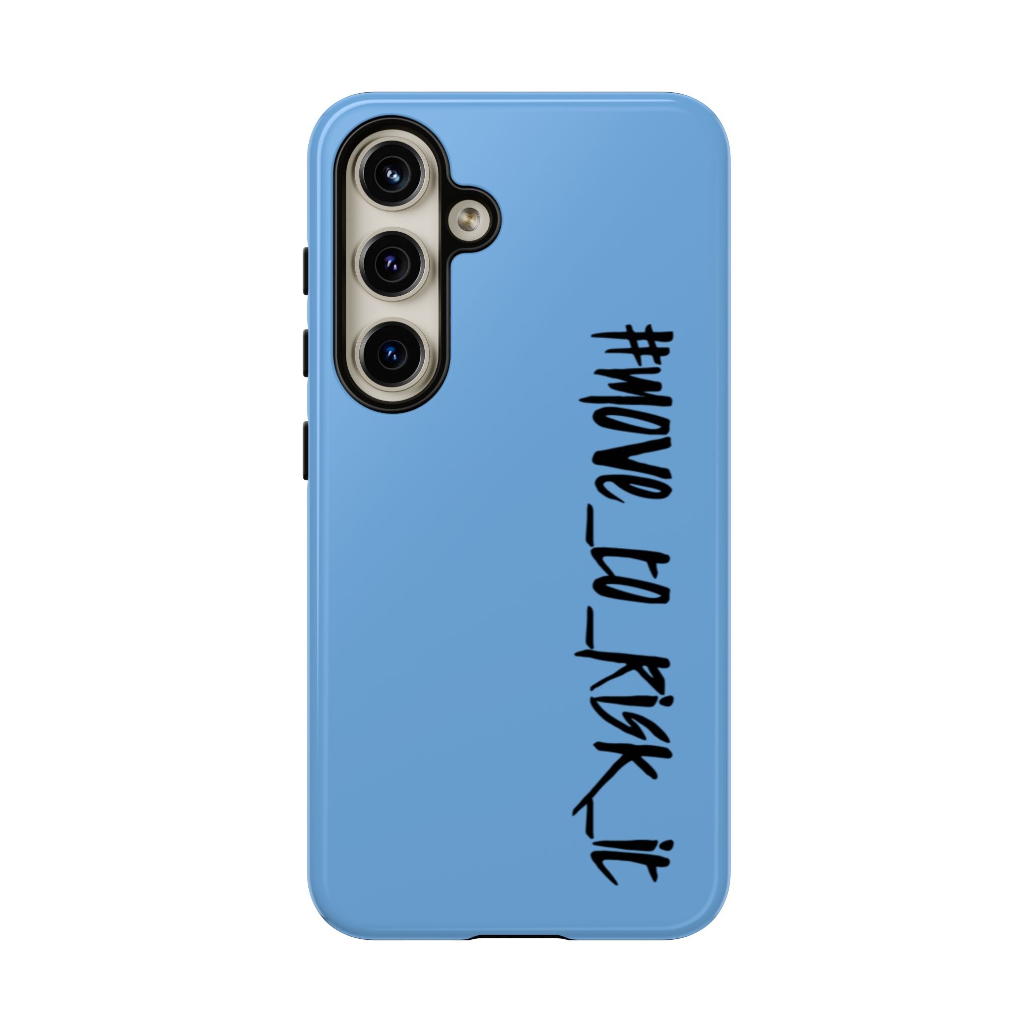 Coque rigide pour téléphone portable bleue