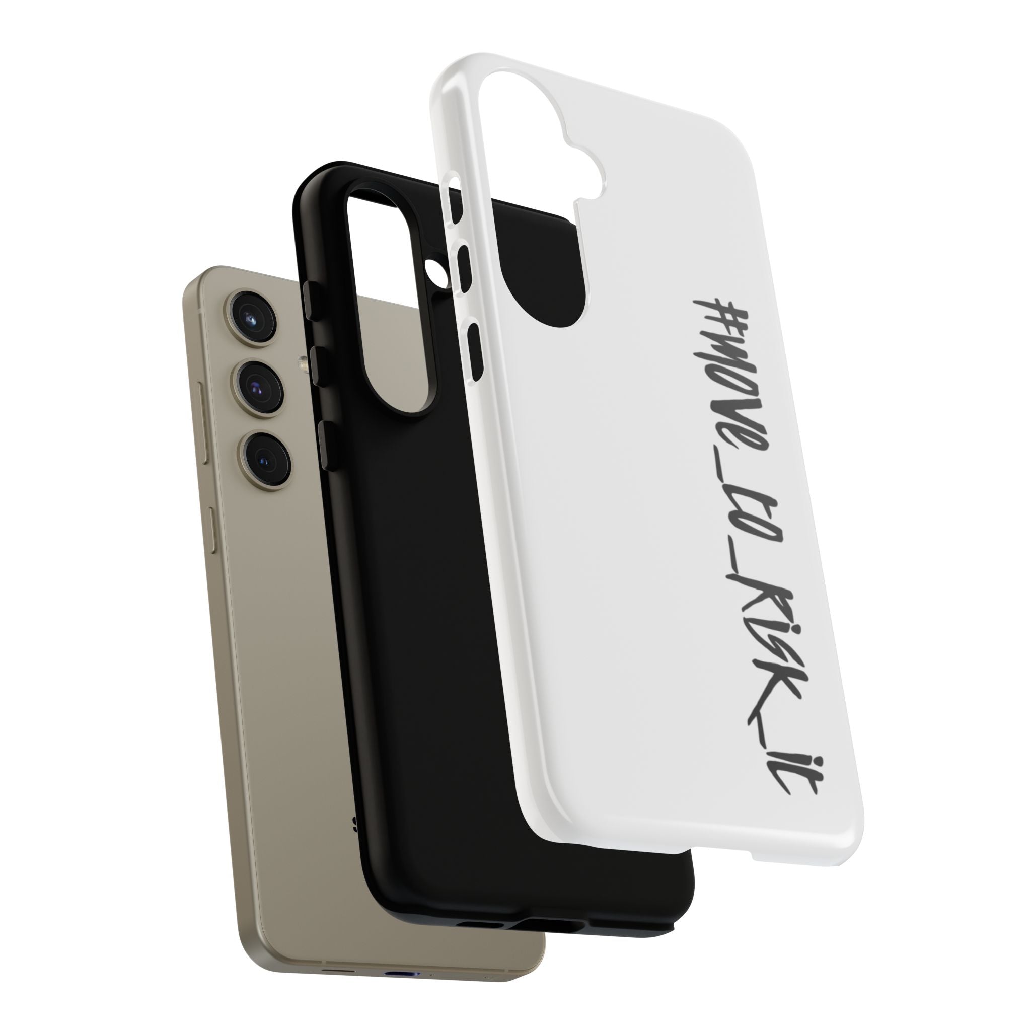 Coque rigide pour téléphone portable blanc