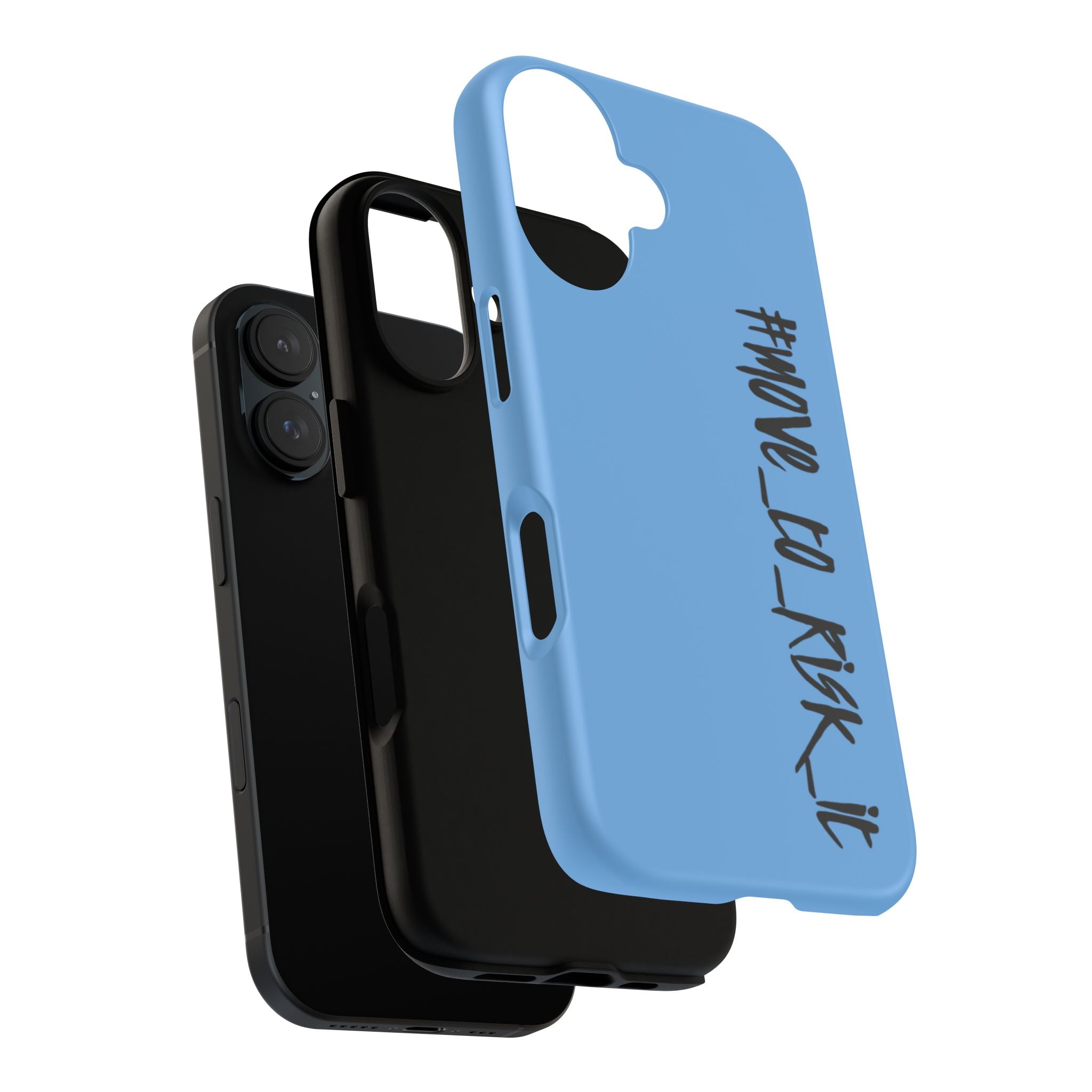 Coque rigide pour téléphone portable bleue