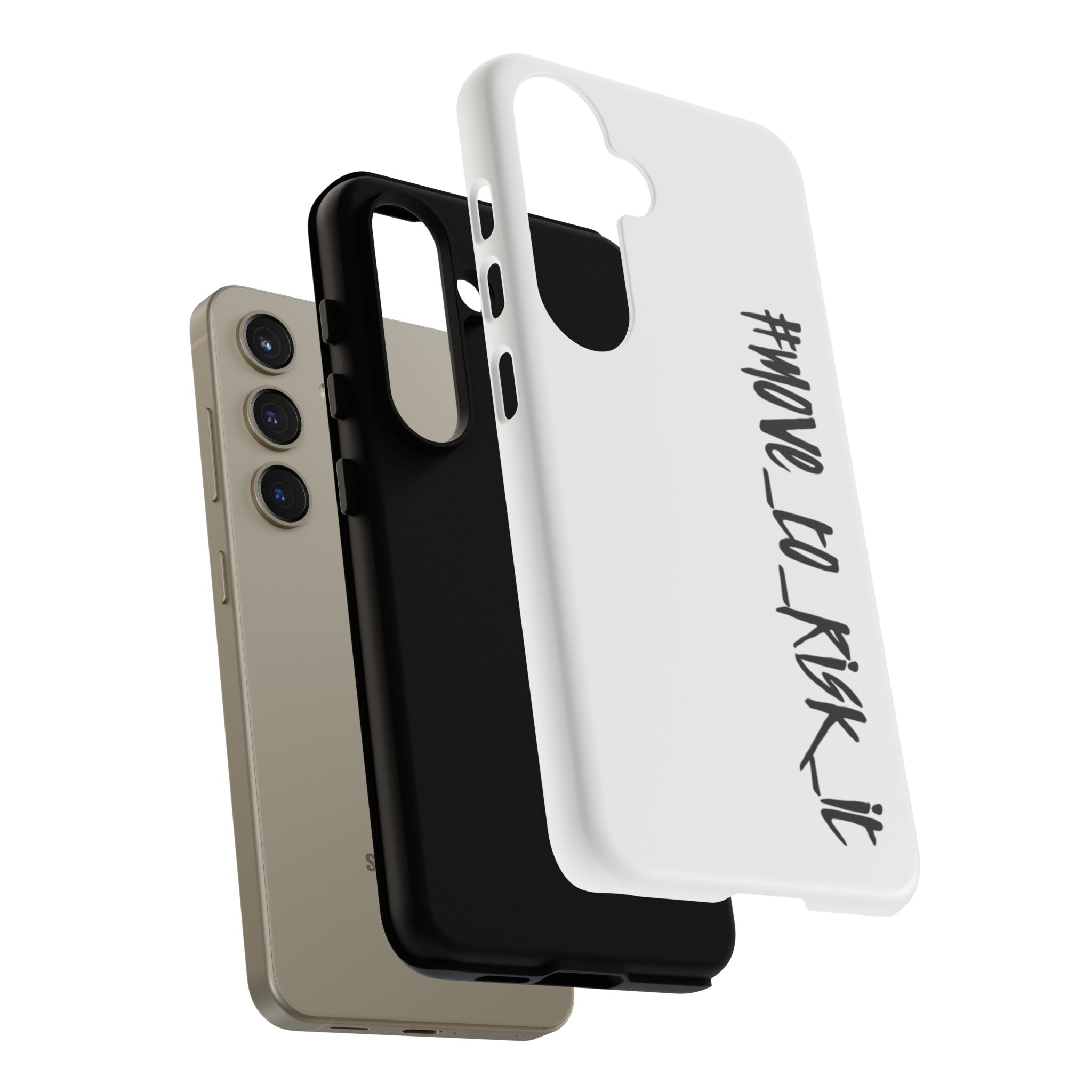 Coque rigide pour téléphone portable blanc