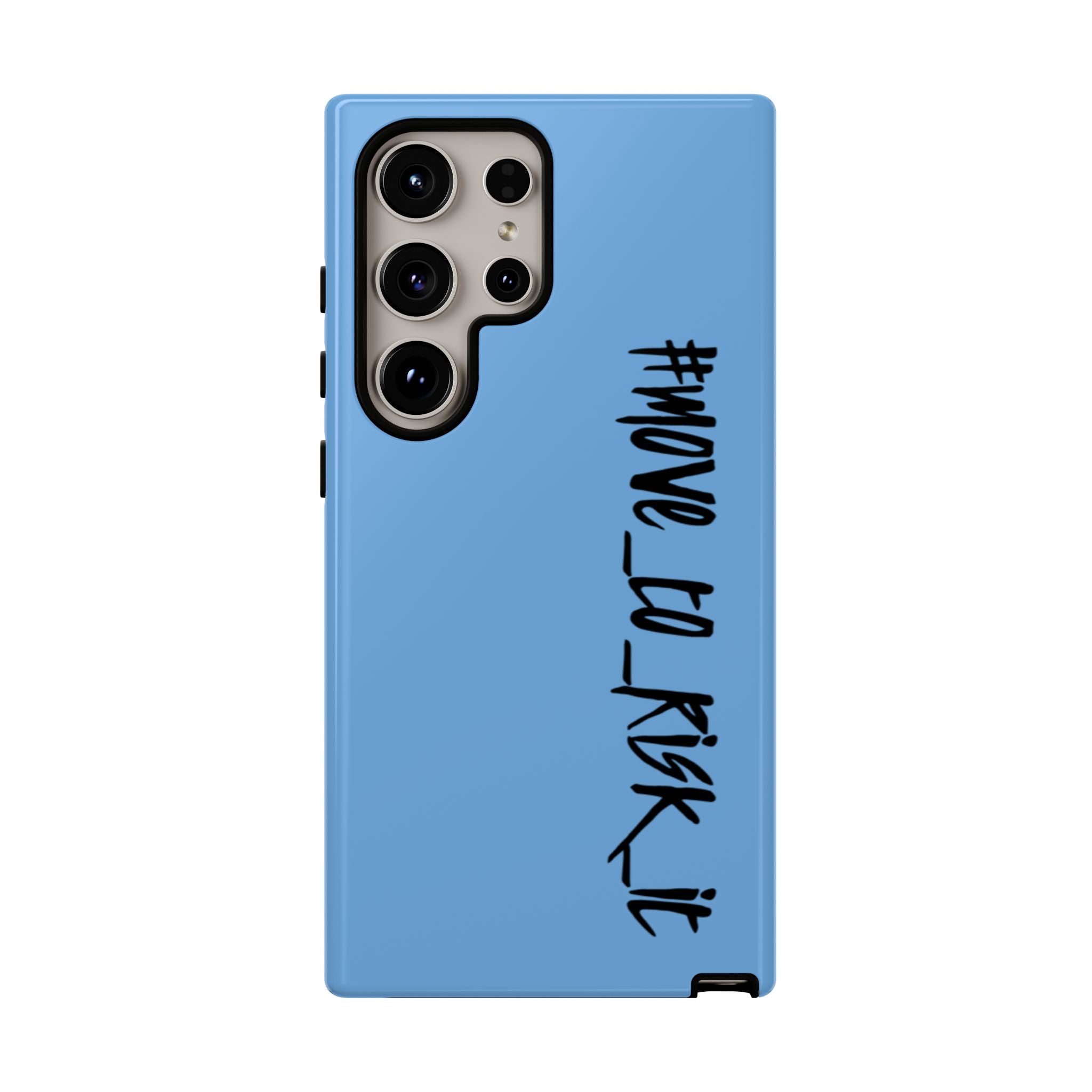 Coque rigide pour téléphone portable bleue