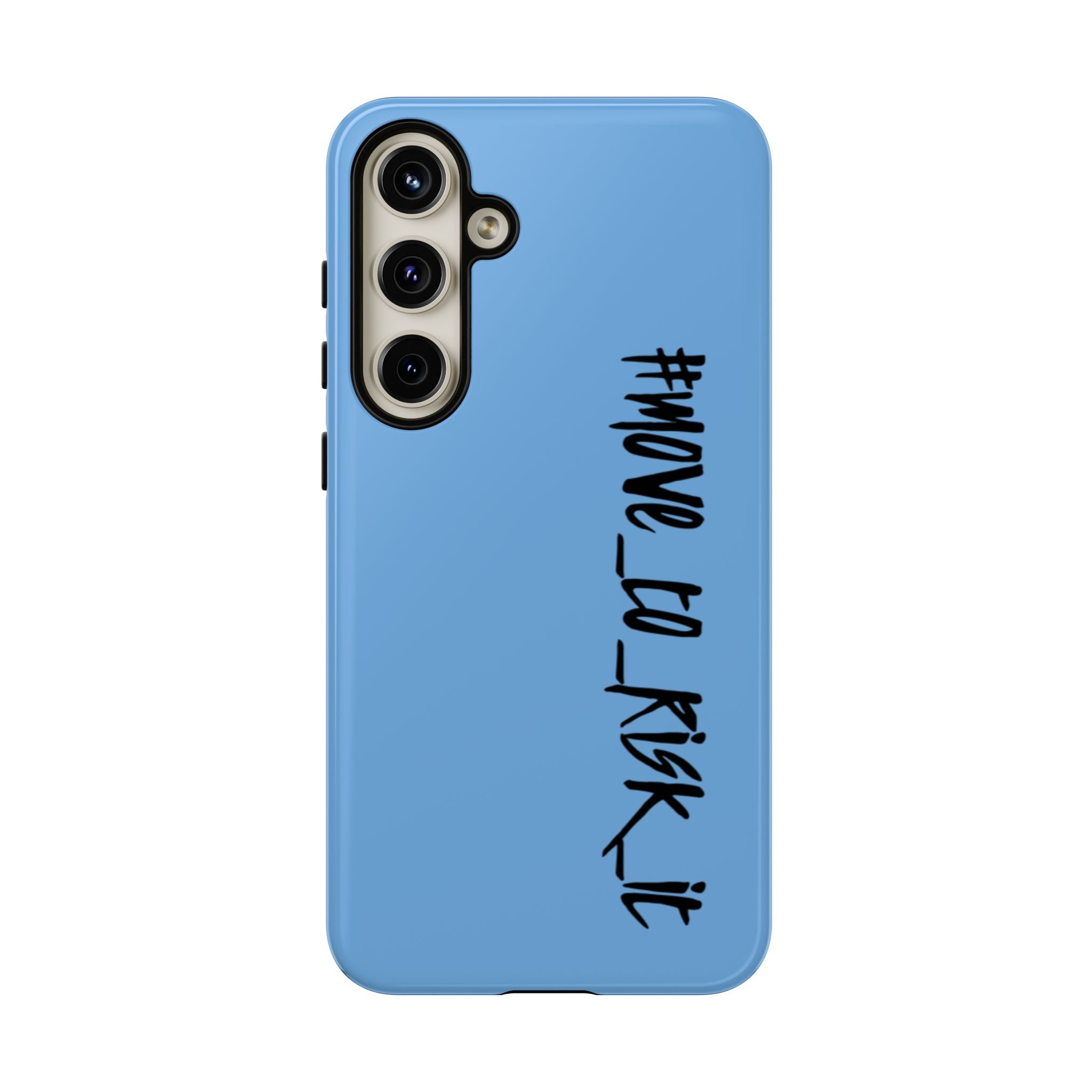 Coque rigide pour téléphone portable bleue