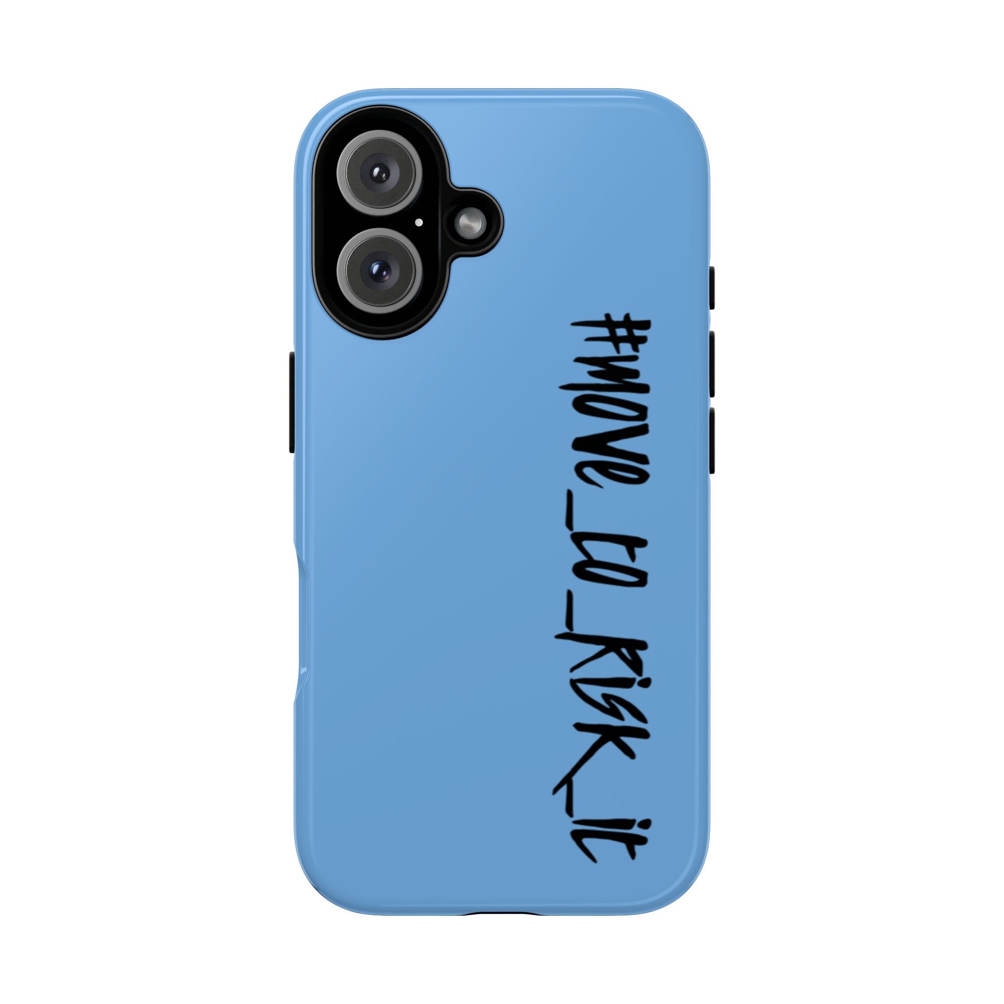 Coque rigide pour téléphone portable bleue