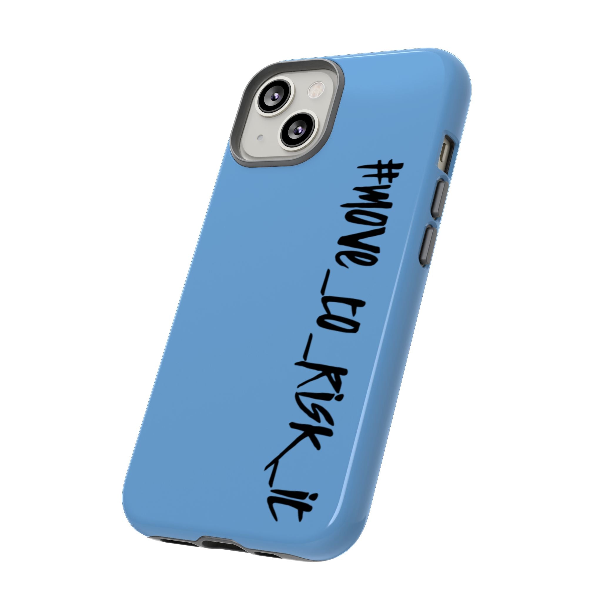 Coque rigide pour téléphone portable bleue