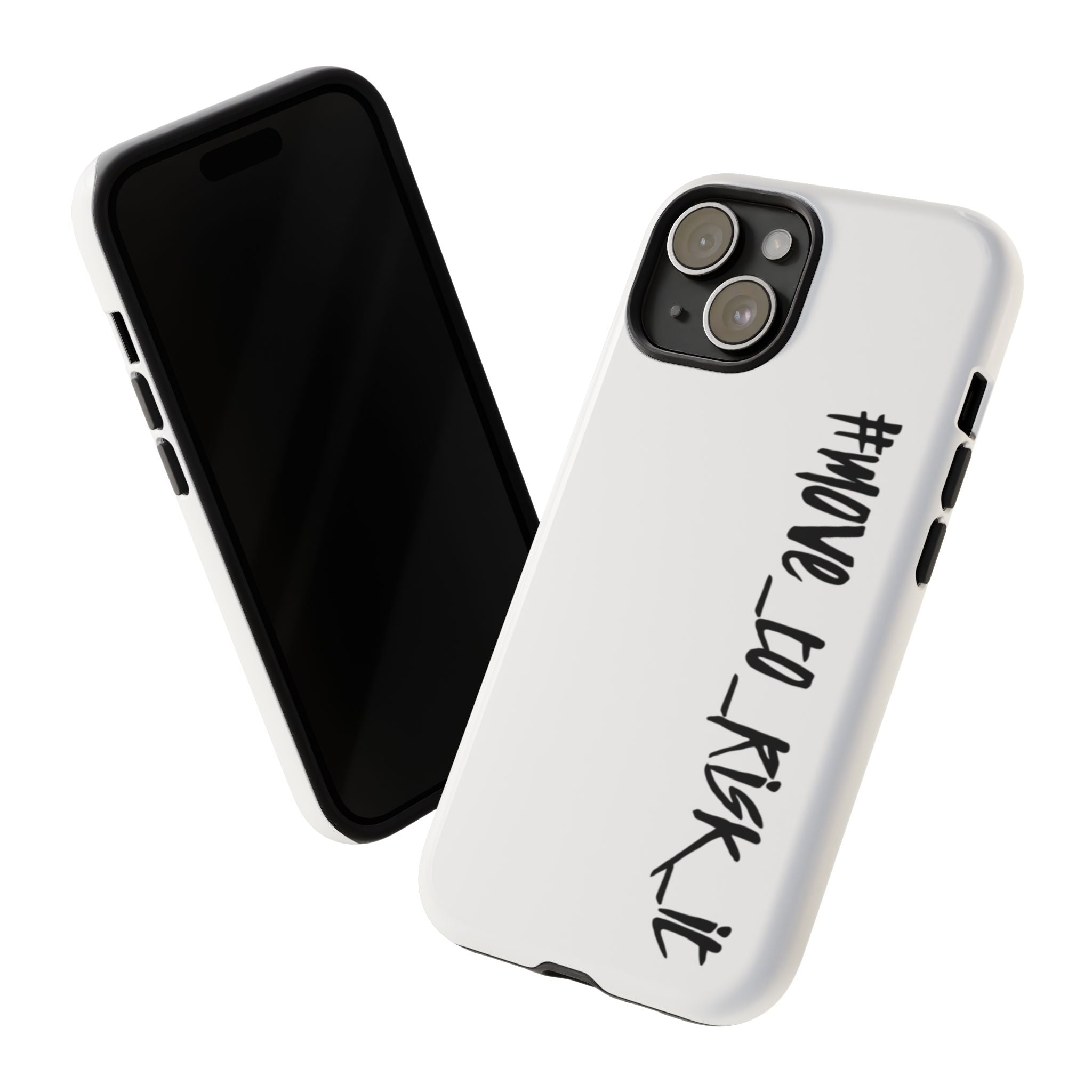 Coque rigide pour téléphone portable blanc