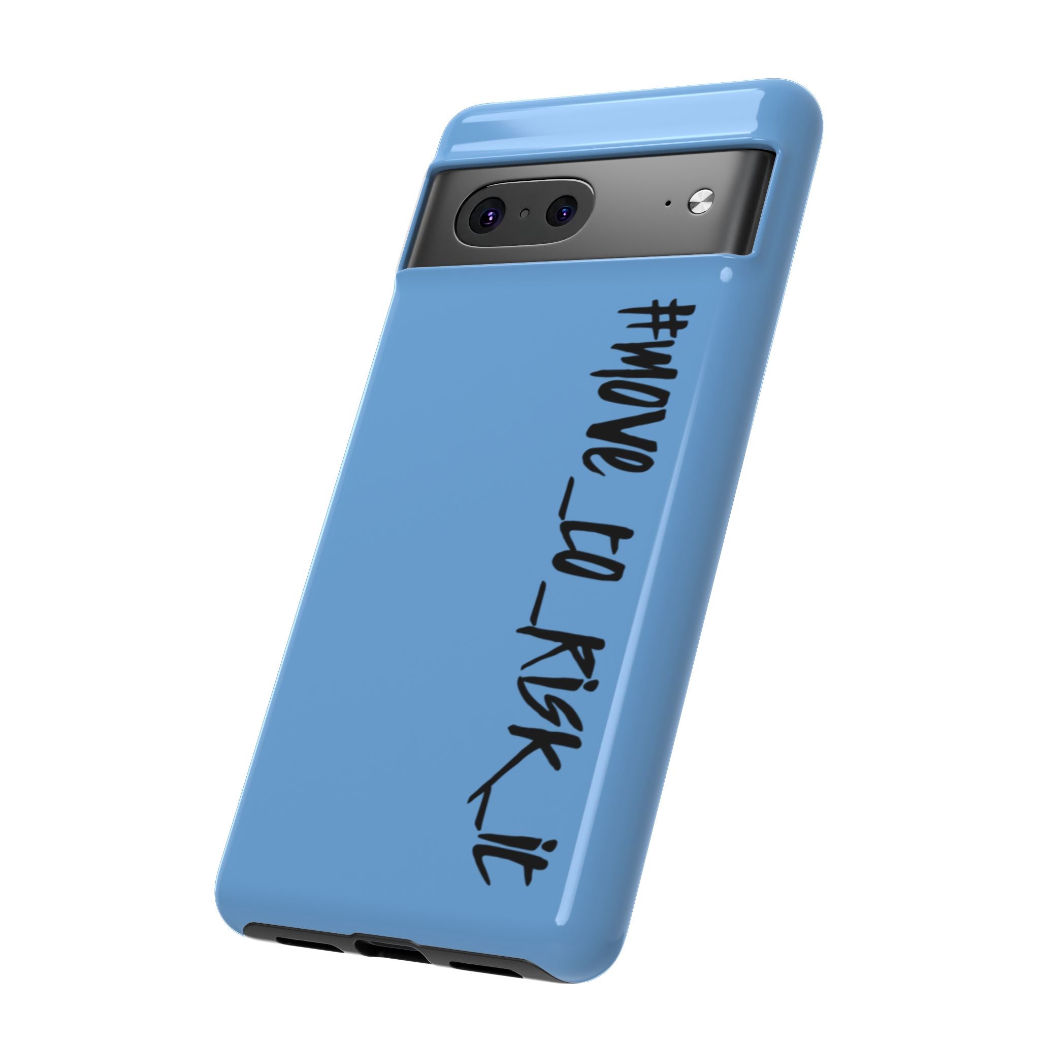 Coque rigide pour téléphone portable bleue