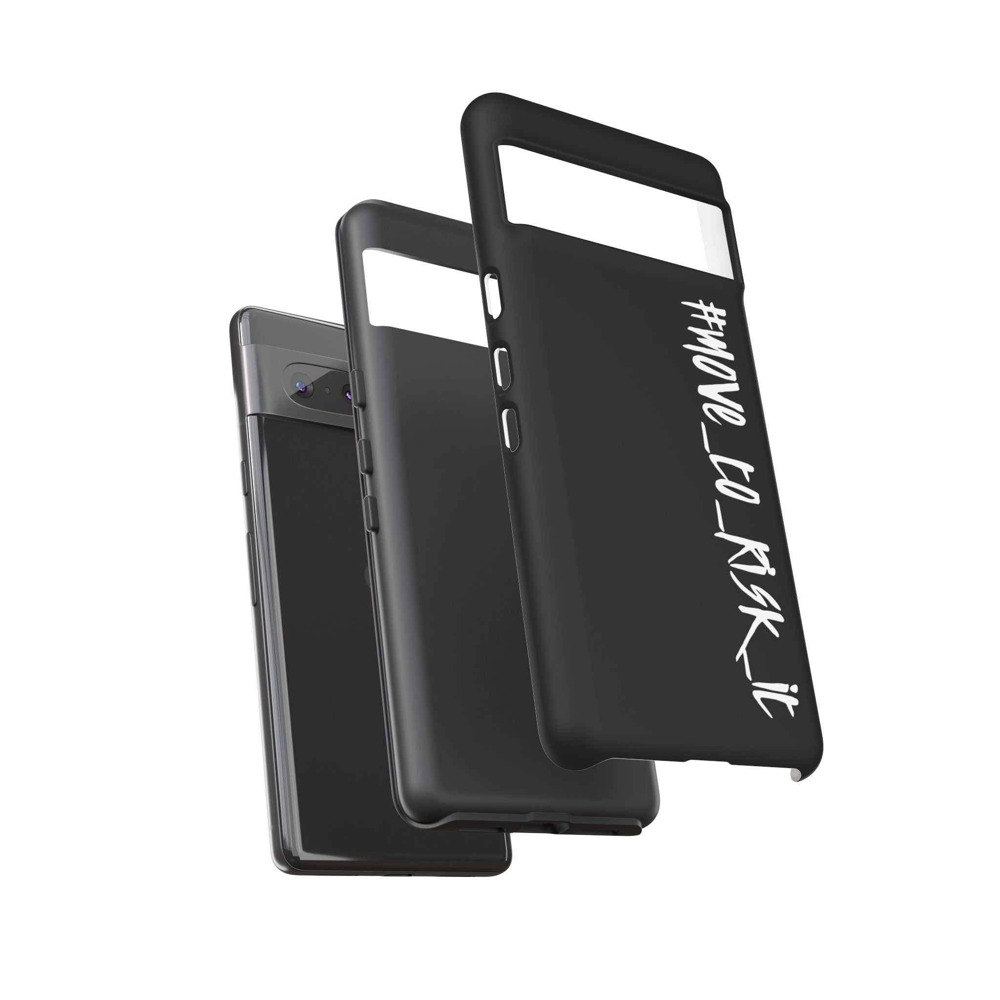 Coque rigide pour téléphone portable noir