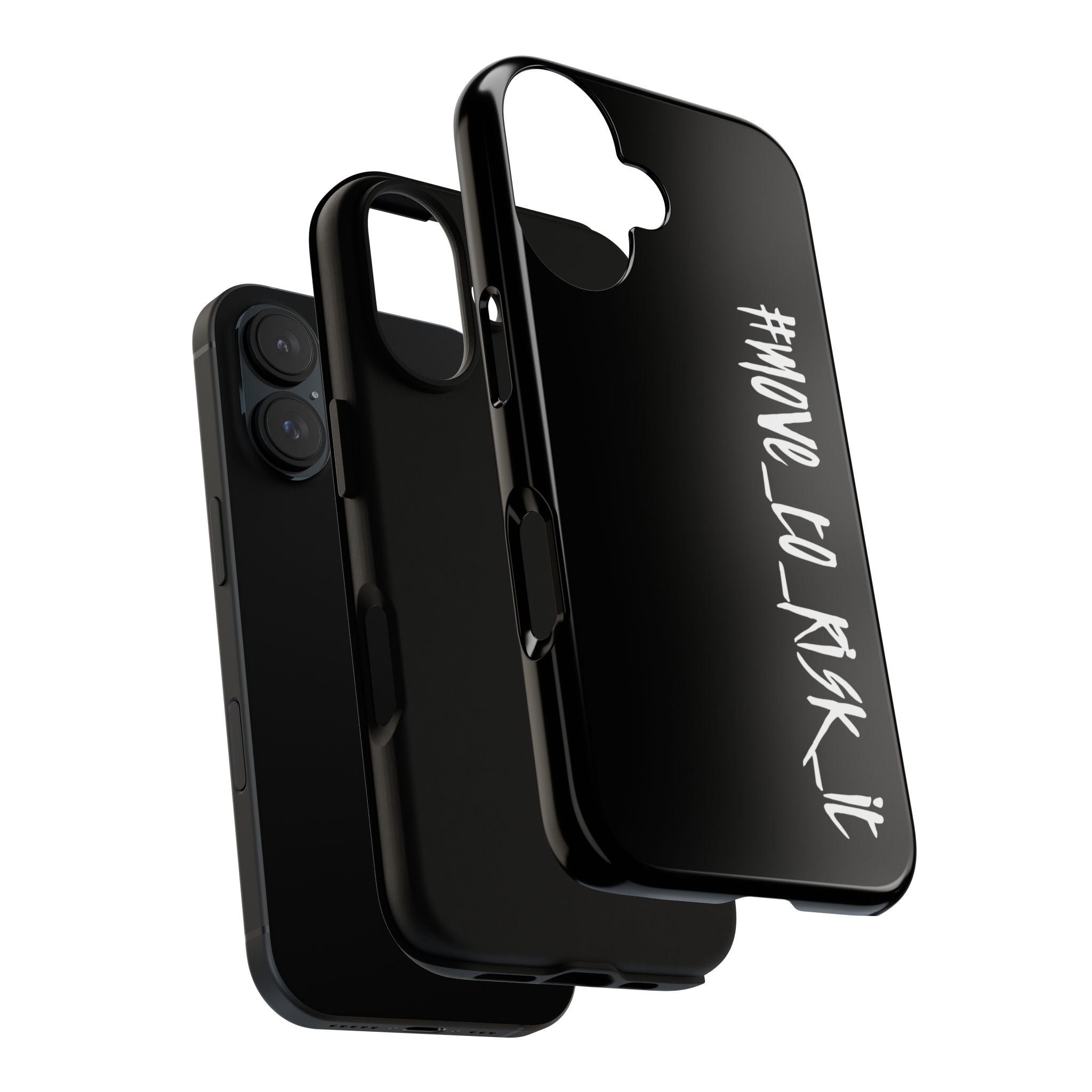 Coque rigide pour téléphone portable noir