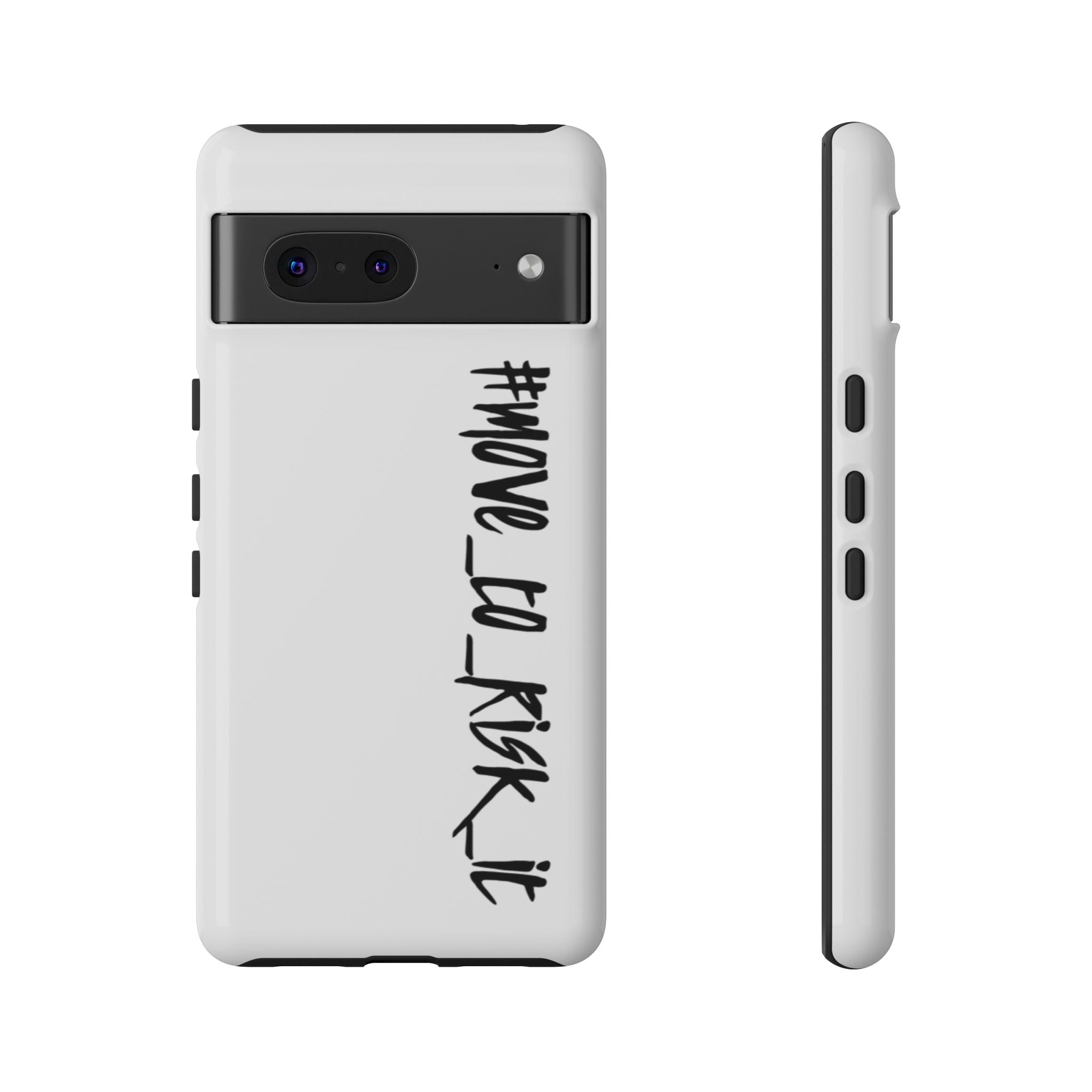 Coque rigide pour téléphone portable blanc