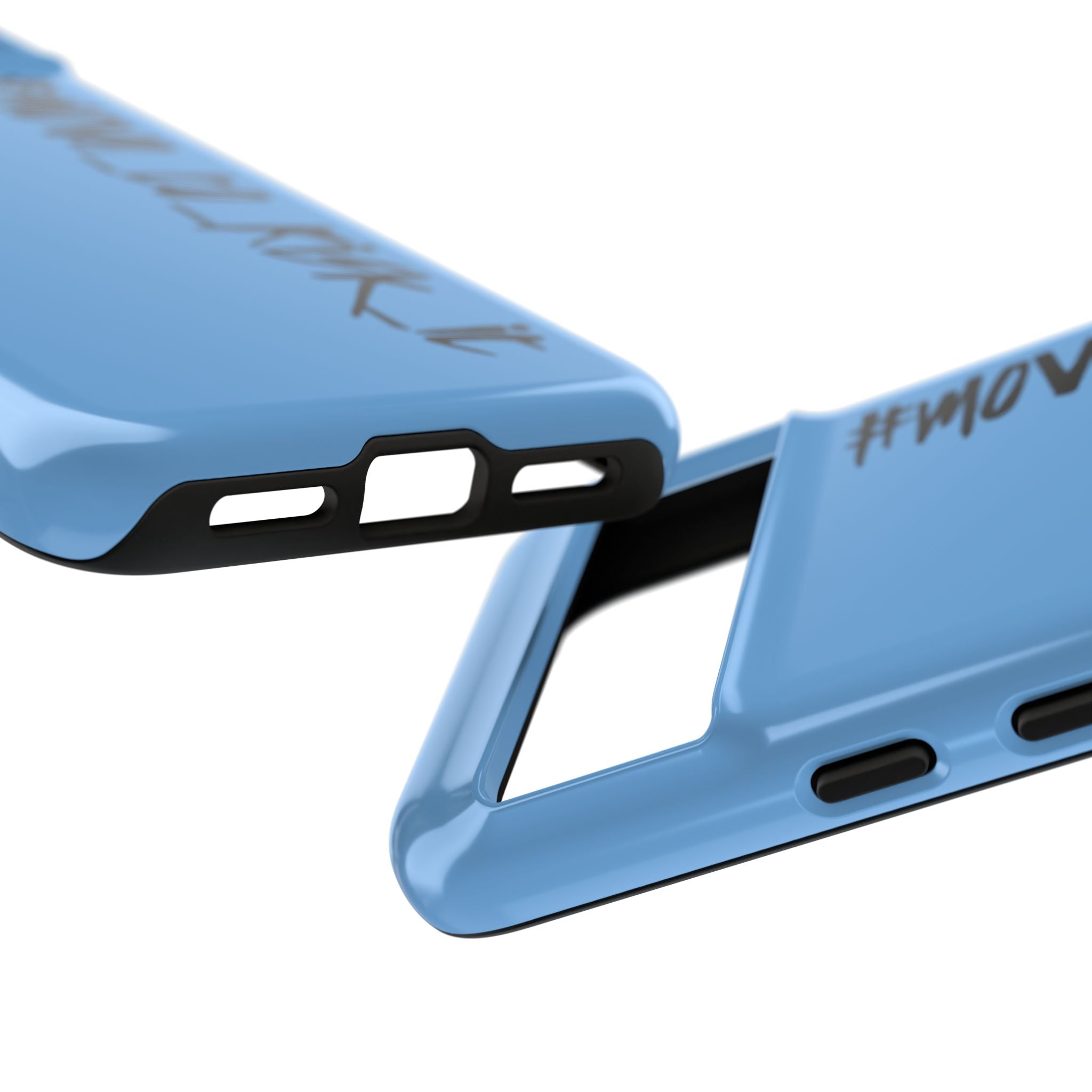 Coque rigide pour téléphone portable bleue