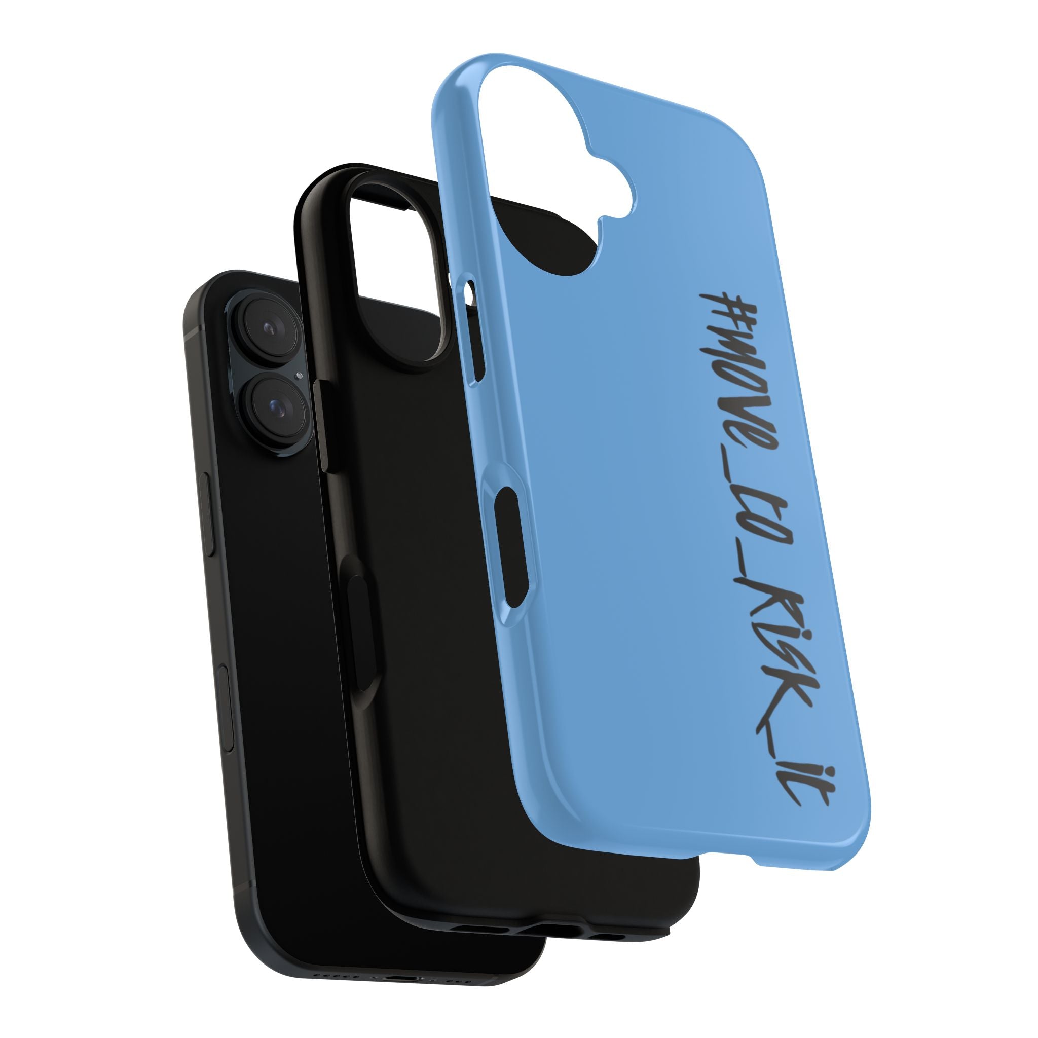 Coque rigide pour téléphone portable bleue