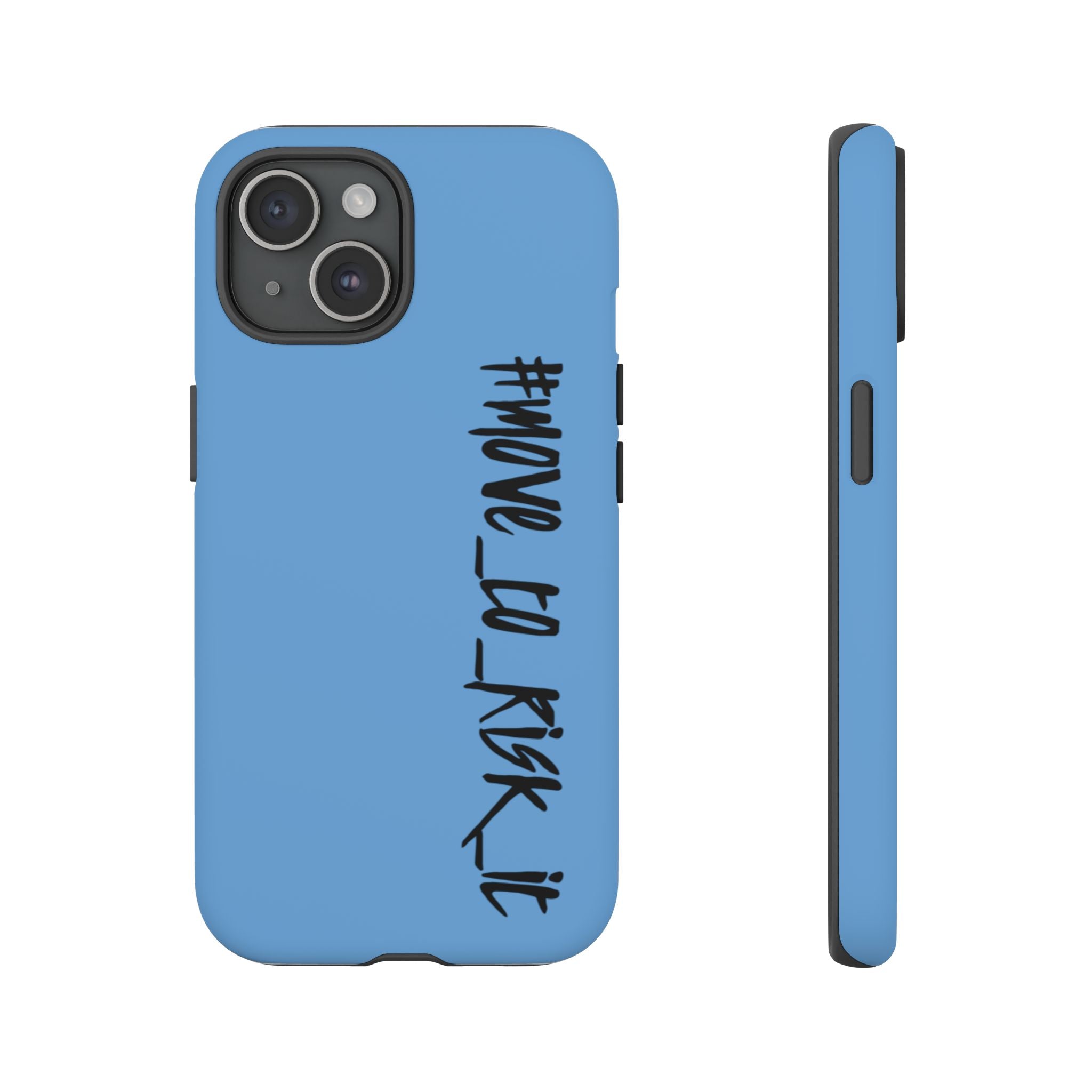 Coque rigide pour téléphone portable bleue